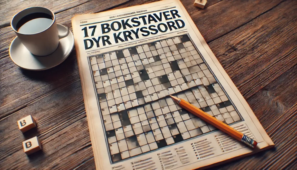 17 Bokstaver Dyr Kryssord