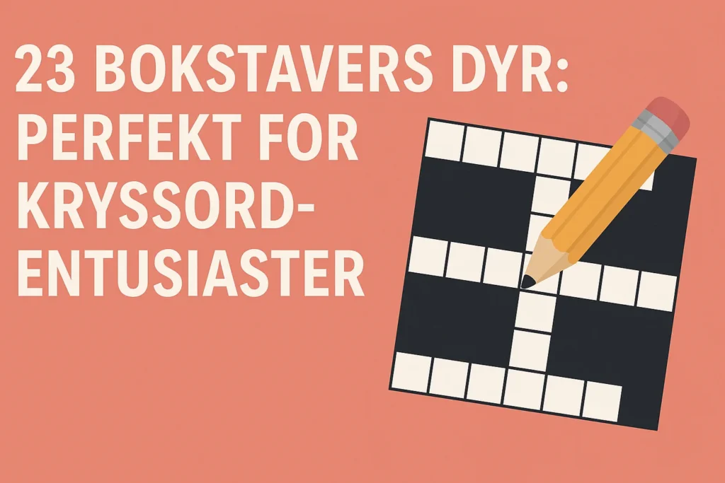 23 Bokstaver Dyr