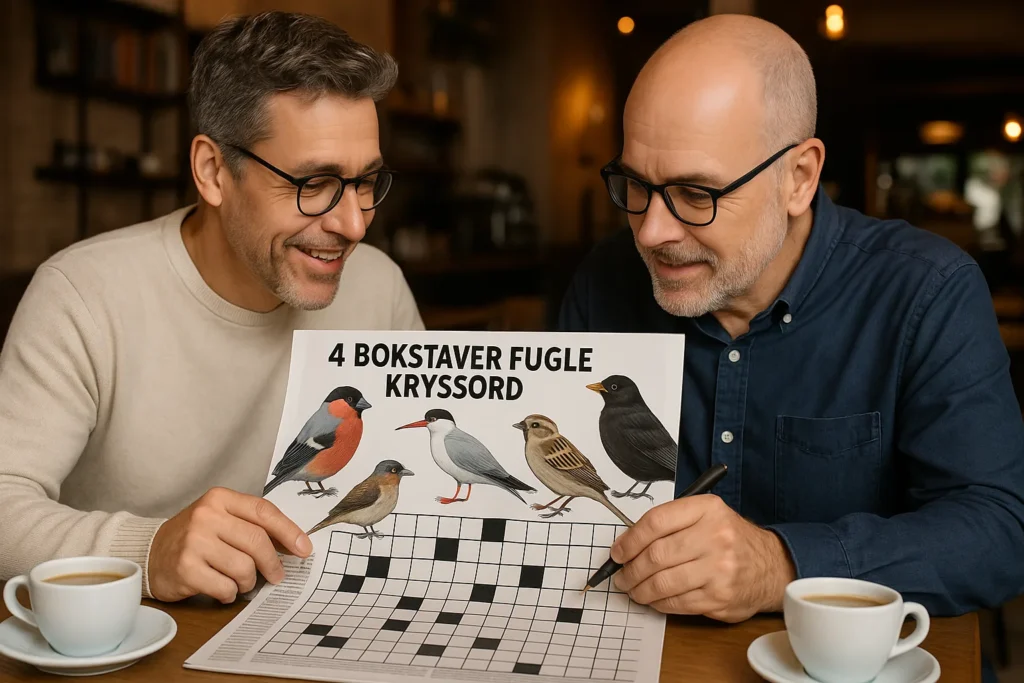4 Bokstaver Fuglen kryssord