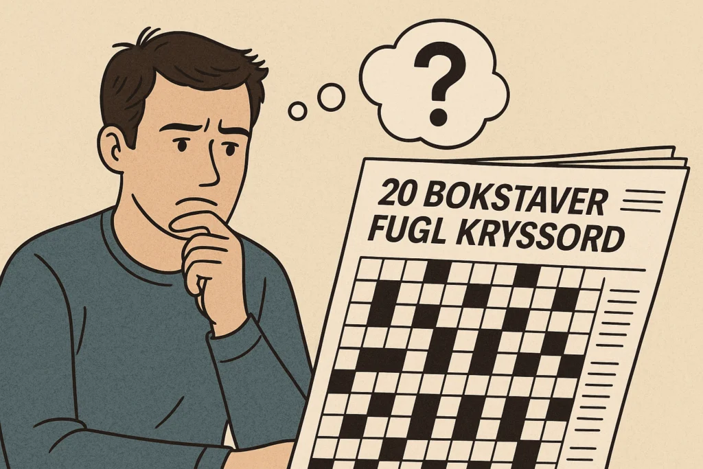 20 Bokstaver Fugl Kryssord