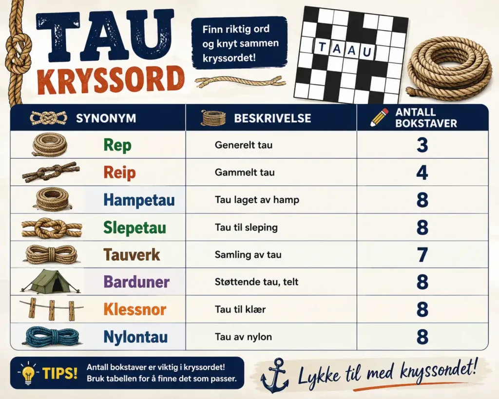 Tau Kryssord