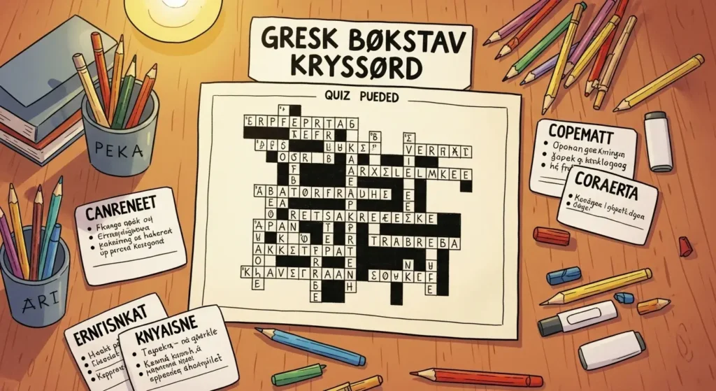 Gresk Bokstav Kryssord