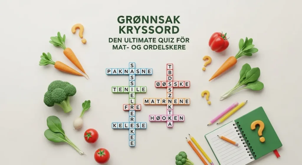 Grønnsak Kryssord