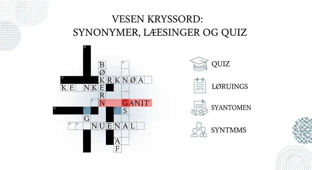 Vesen Kryssord