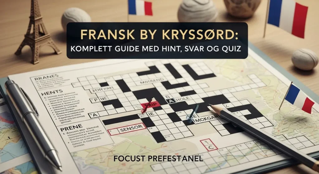 Fransk By Kryssord