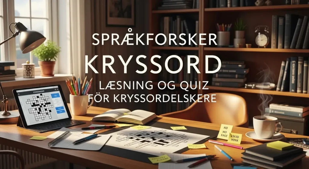 Språkforsker Kryssord