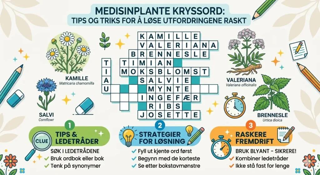 Medisinplante Kryssord